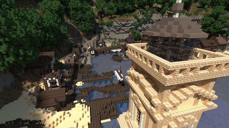 Illustration for article titled Minecraft Village Would Make a Nice Vacation Spot